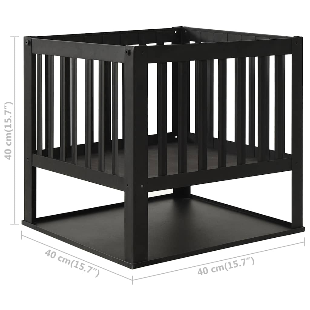 vidaXL Fire Pit 40x40x40 cm Steel 5