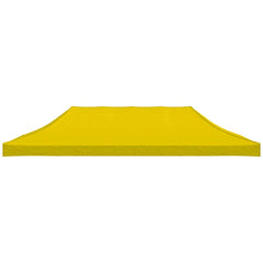 vidaXL Party Tent Roof 6x3 m Yellow 270 g/m² 3