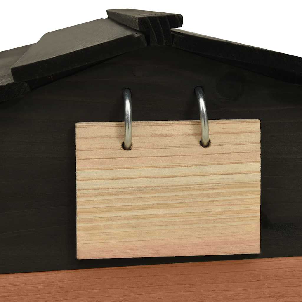 Robotic Lawn Mower Garage 78x74x54 cm Firwood Black and brown