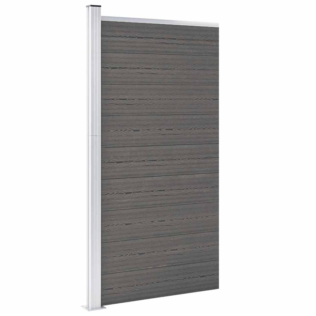 Fence Panel WPC 95x186 cm Grey