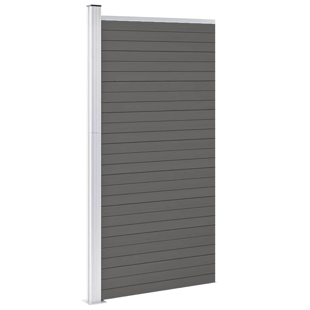 Fence Panel WPC 95x186 cm Grey