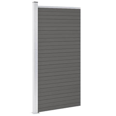 Fence Panel WPC 95x186 cm Grey