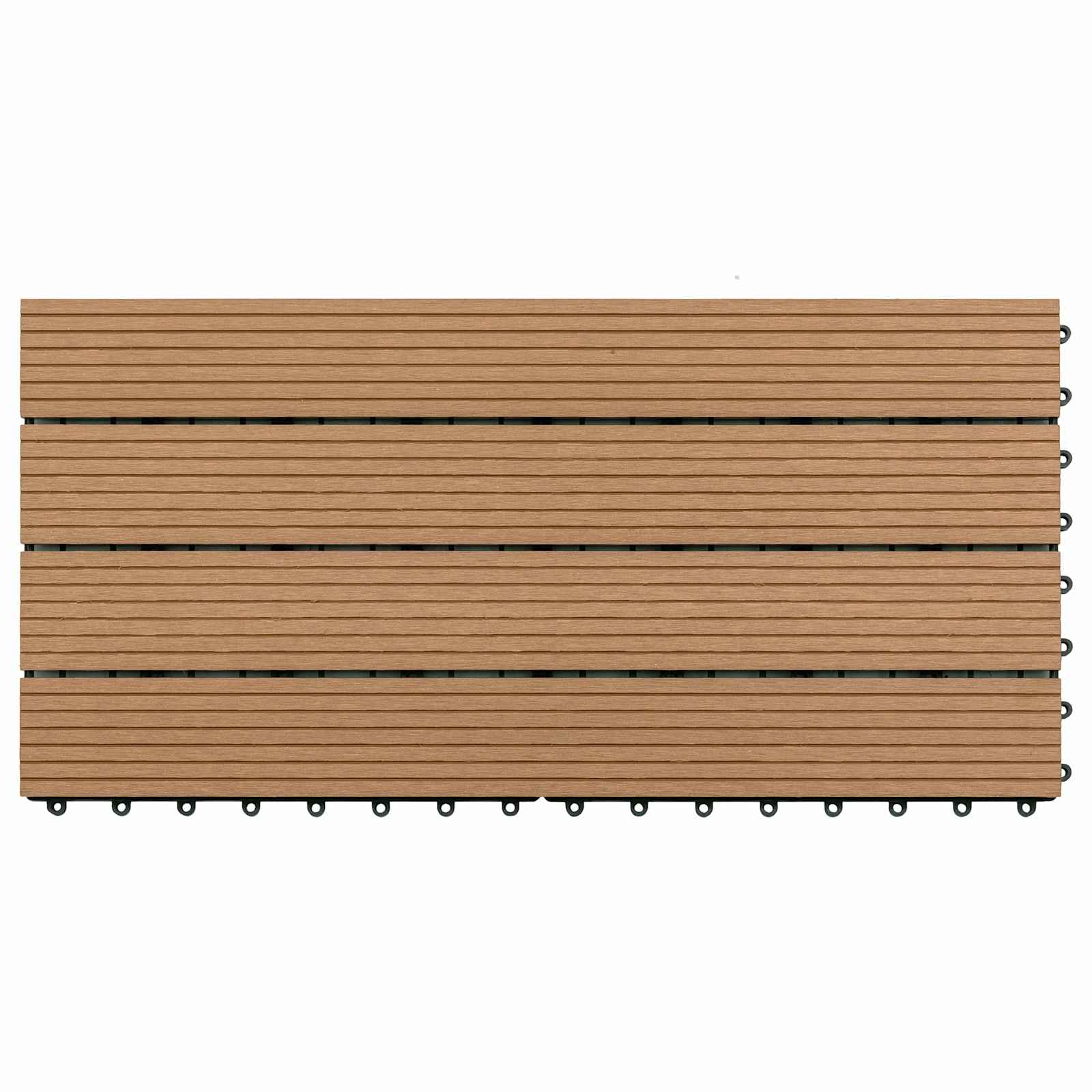vidaXL Decking Tile 6 pcs Brown 60 x 30 cm WPC 5
