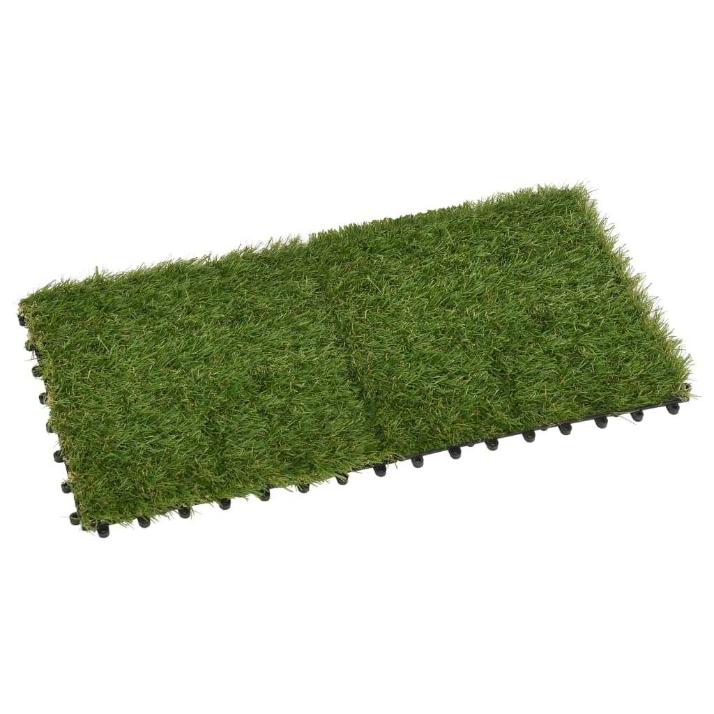 vidaXL Artificial Grass | Set of 11 | Green | Polyethylene | 30x30 cm 3