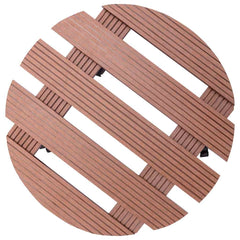 vidaXL Plant Trolley | Set of 2 | Brown | Wood-Plastic Composite | Medium 3
