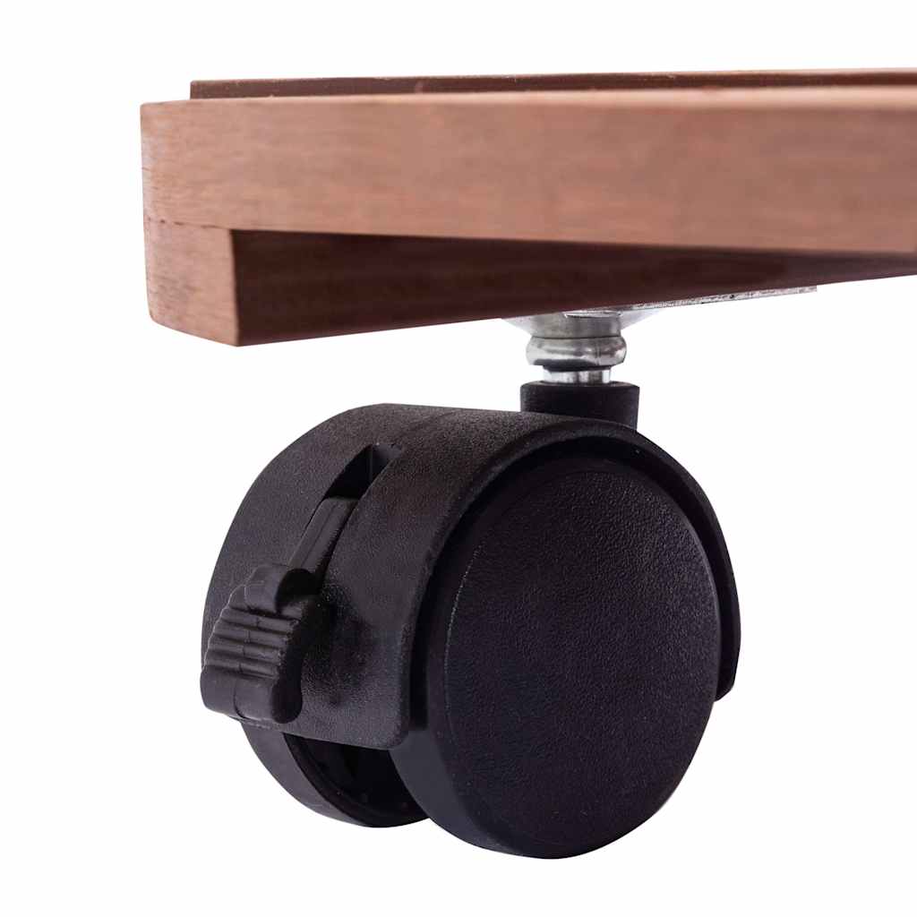 vidaXL Plant Trolley | Set of 2 | Brown | Wood-Plastic Composite | Medium 5