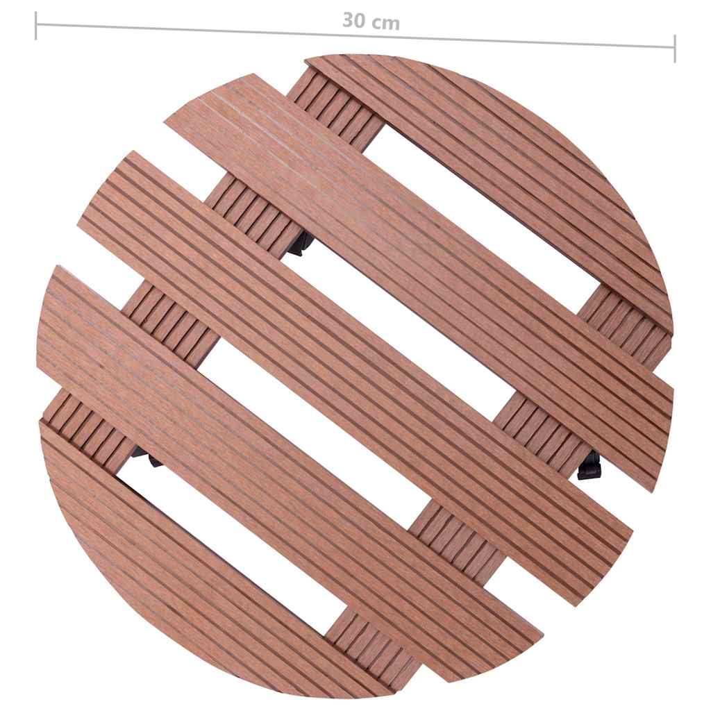 vidaXL Plant Trolley | Set of 2 | Brown | Wood-Plastic Composite | Medium 6