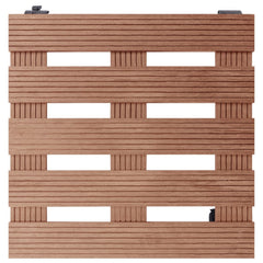 vidaXL Plant Trolley | Set of 2 | Brown | Wood-Plastic Composite | Small 3