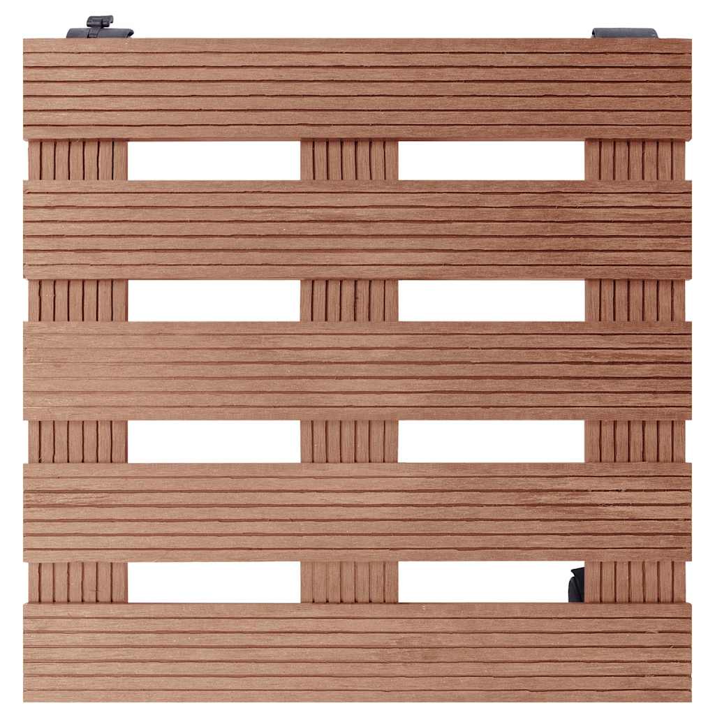 Plant Trolleys Ø30x7,5 WPC Brown Square
