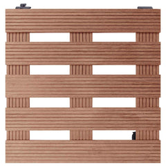 Plant Trolleys Ø30x7,5 WPC Brown Square