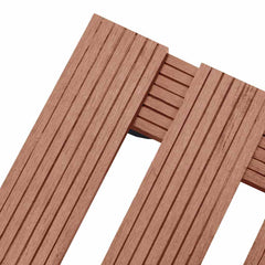 vidaXL Plant Trolley | Set of 2 | Brown | Wood-Plastic Composite | Small 4