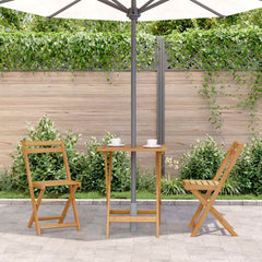 vidaXL Garden Table | Natural wood | Solid acacia wood | Small | Foldable 3