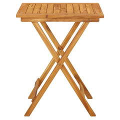 vidaXL Garden Table | Natural wood | Solid acacia wood | Small | Foldable 4