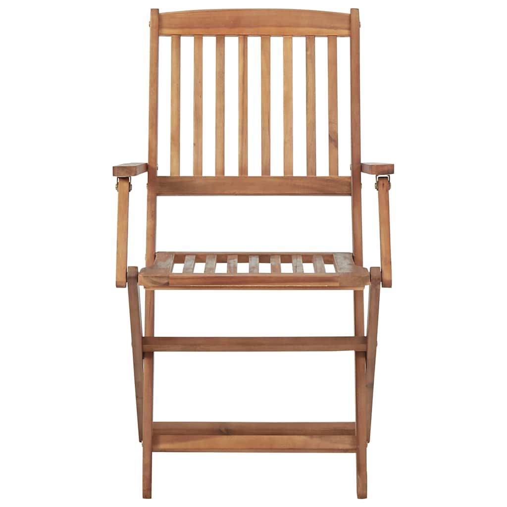 Folding Chairs Solid Acacia Wood with armrest 4