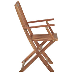 Folding Chairs Solid Acacia Wood with armrest 4