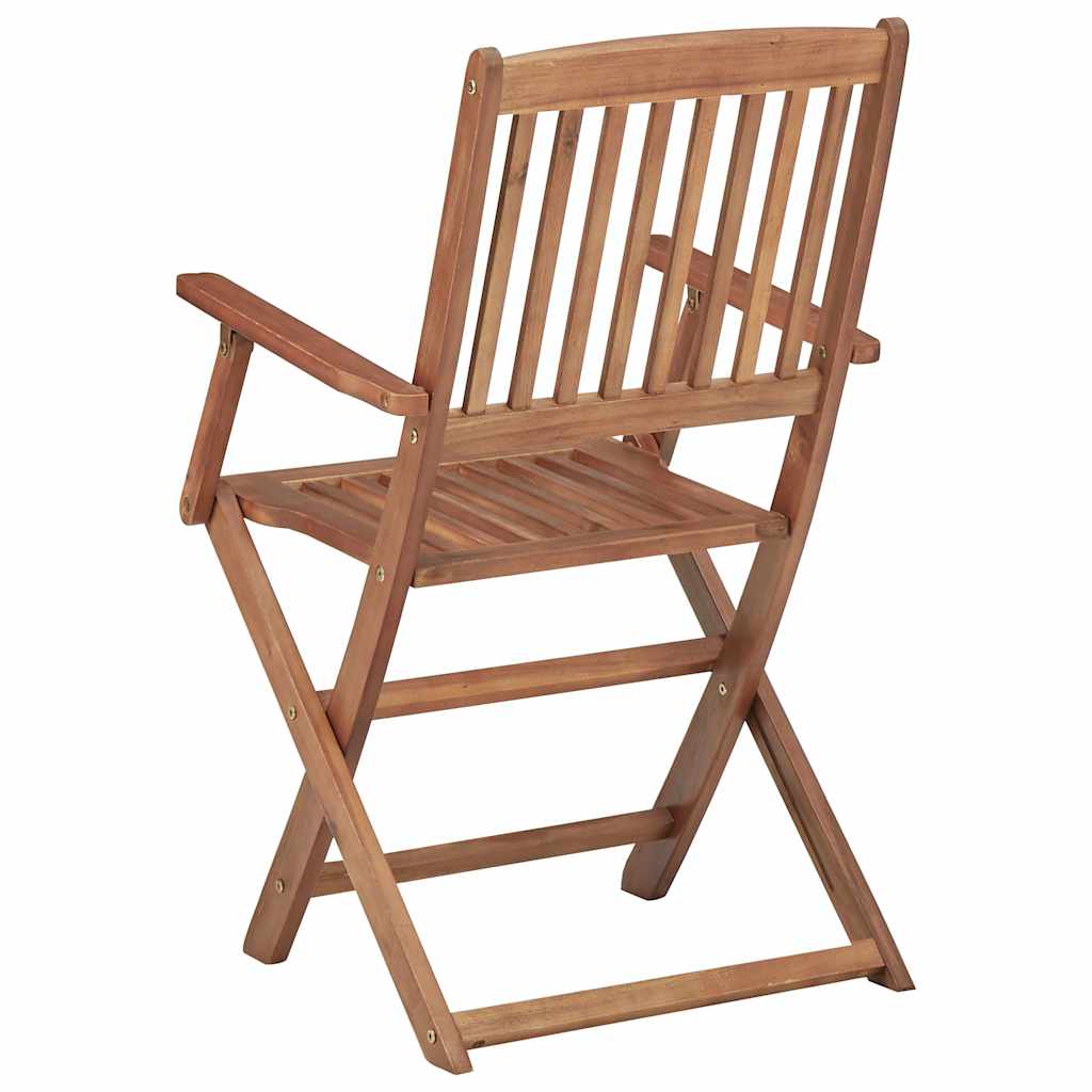 Folding Chairs Solid Acacia Wood with armrest 4