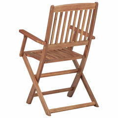 Folding Chairs Solid Acacia Wood with armrest 4