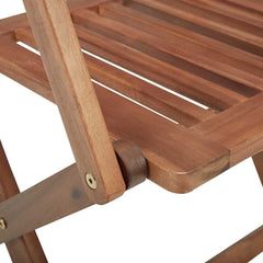 Folding Chairs Solid Acacia Wood with armrest 4