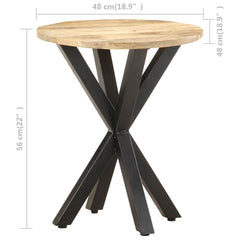 vidaXL Side Table | Natural Wood | Solid Mango Wood | Durable | Side Table 6