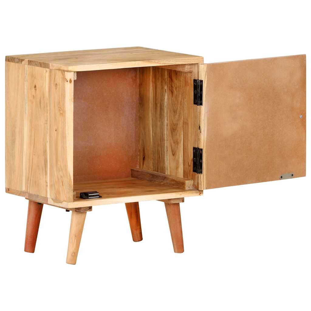 322667 vidaXL Bedside Cabinet 40x30x50 cm Solid Acacia Wood 4