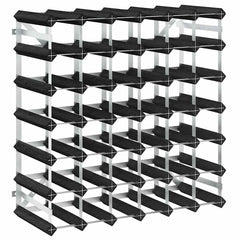 vidaXL Wine Rack for 42 Bottles Black Solid Pine Wood 2