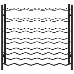 vidaXL Wine Rack for 36 Bottles Black Iron 5