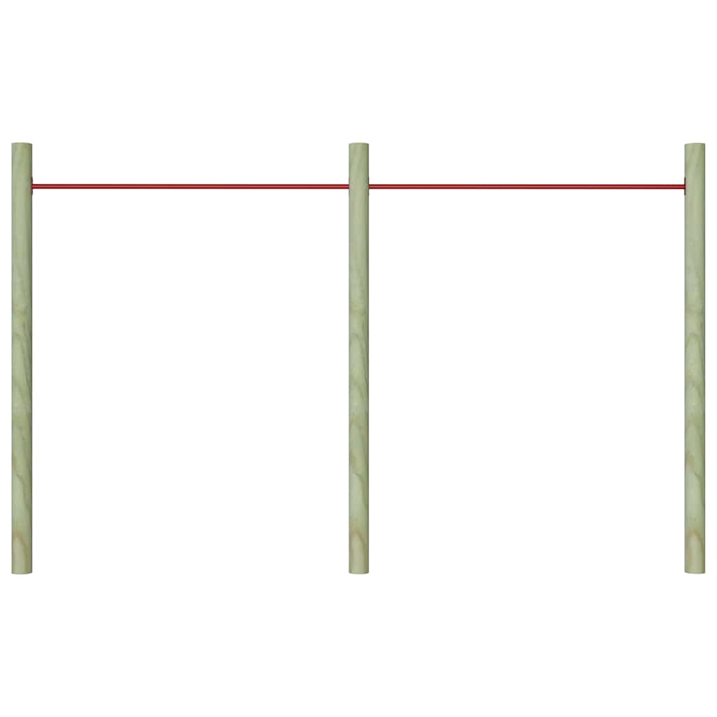 vidaXL Turning Bars 2 pcs 125 cm Steel Red 3