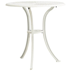 vidaXL Garden Table | White | Cast Aluminium | Medium | Durable | Garden Table 2