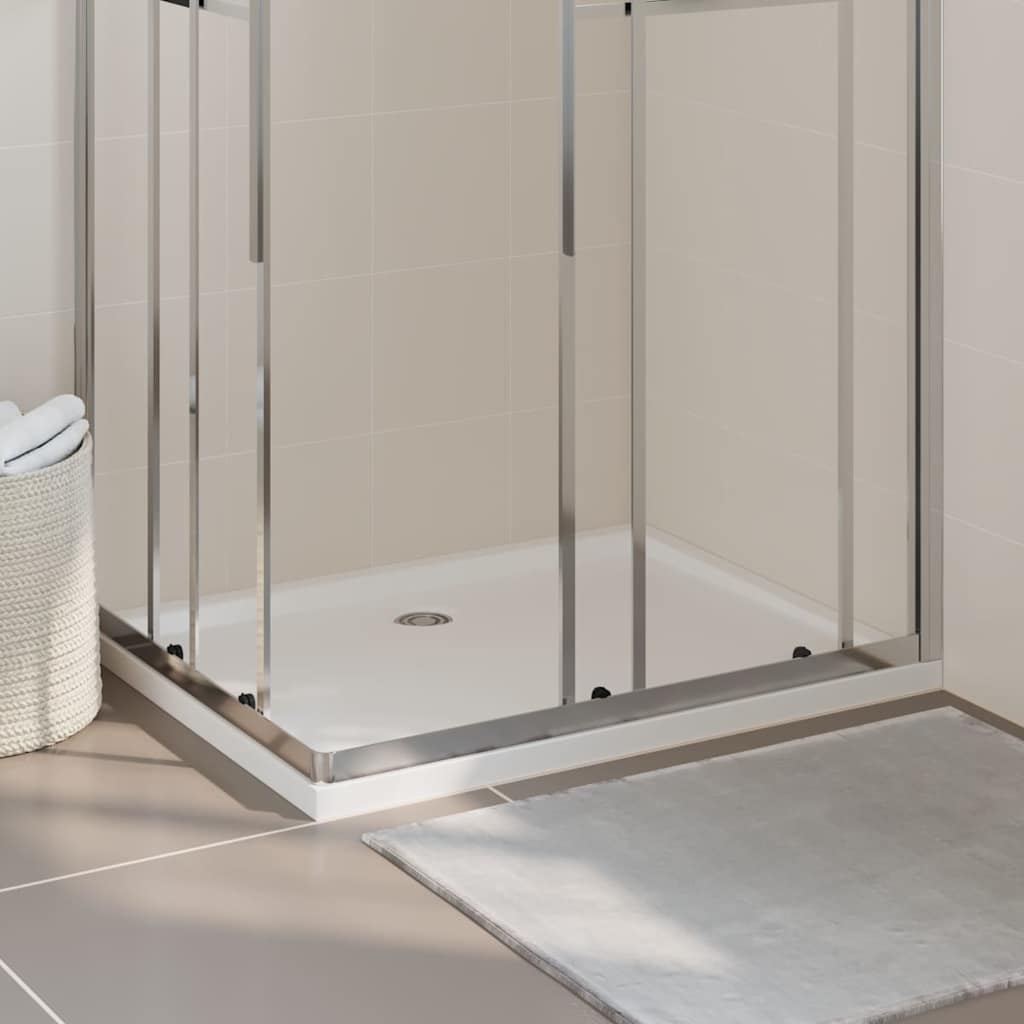 Rectangular ABS Shower Base Tray White 80 cm 100 cm