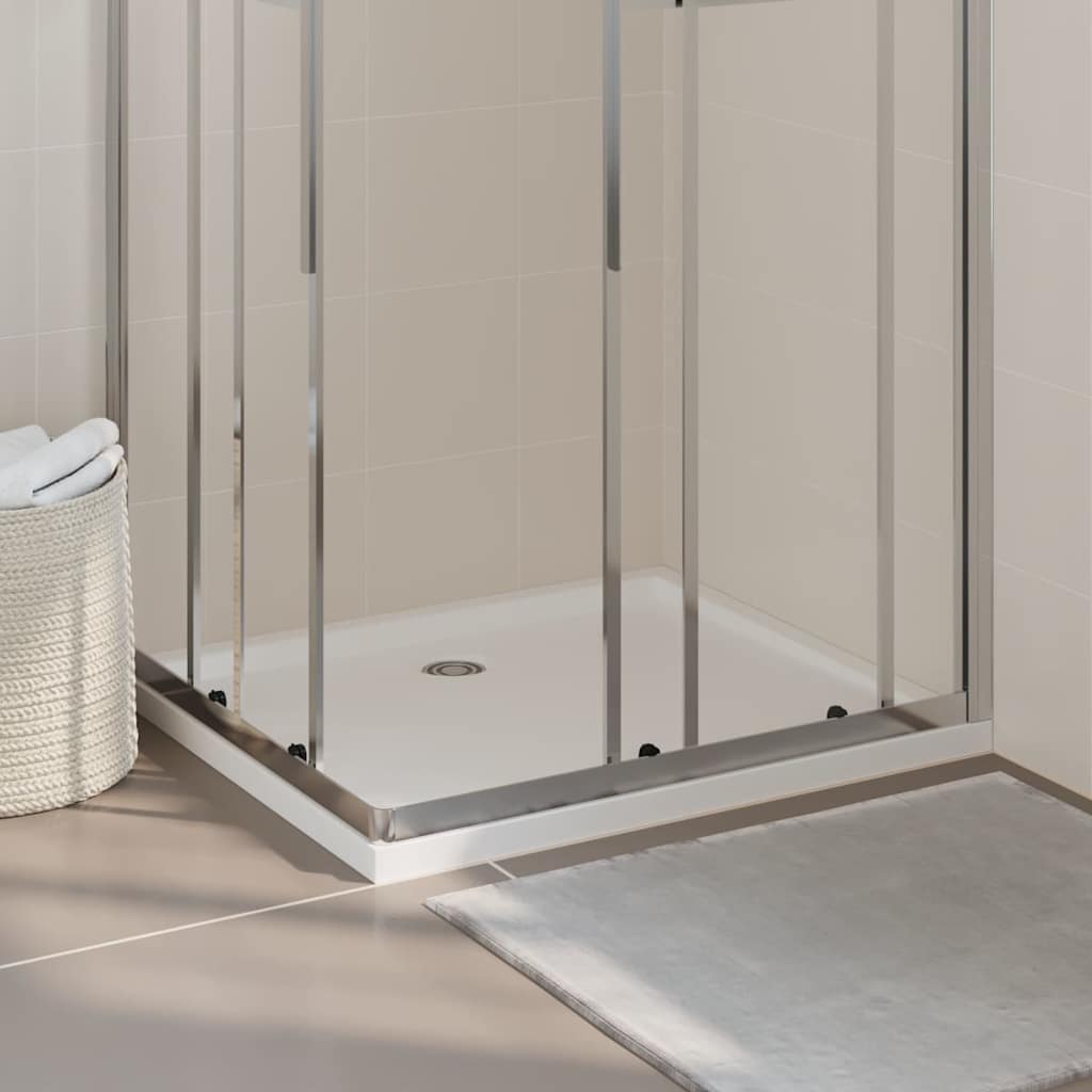 Rectangular ABS Shower Base Tray White 80 cm 90 cm