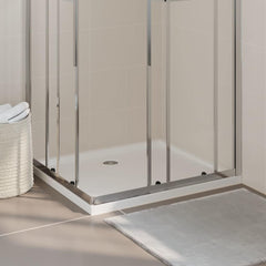 Rectangular ABS Shower Base Tray White 80 cm 90 cm