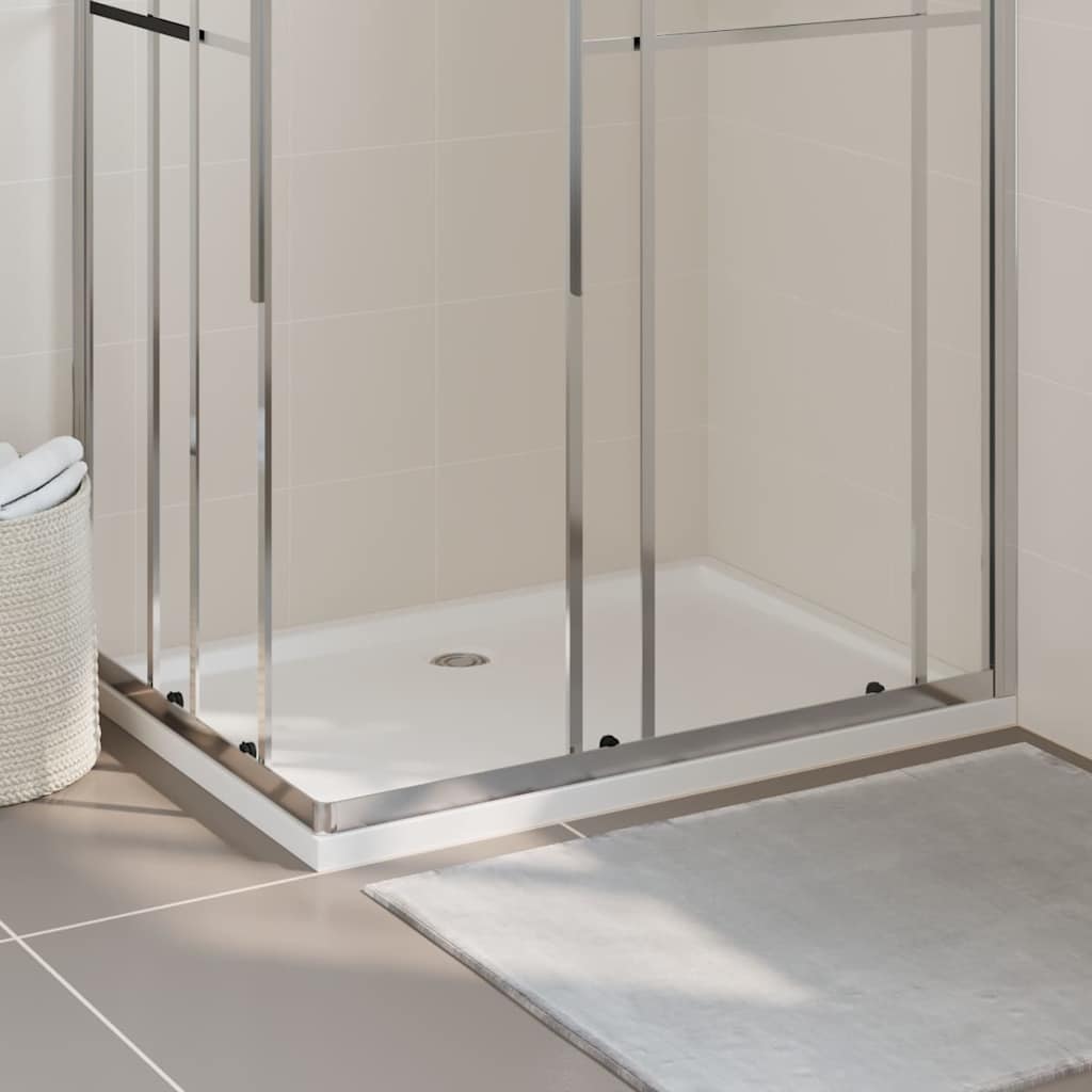 Rectangular ABS Shower Base Tray White 80 cm 110 cm