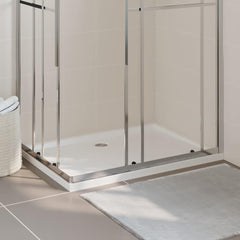 Rectangular ABS Shower Base Tray White 80 cm 110 cm
