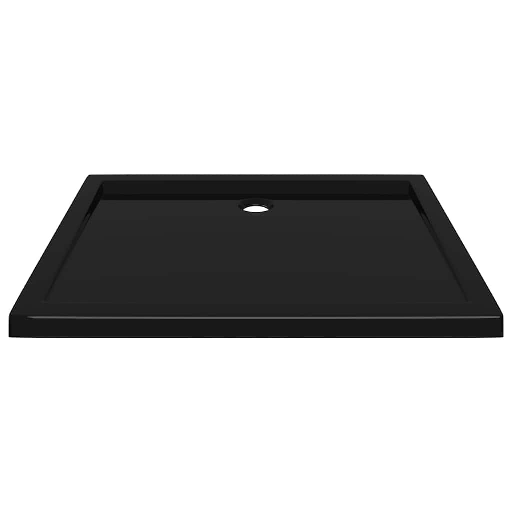 Rectangular ABS Shower Base Tray Black 80 cm 100 cm