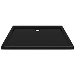 Rectangular ABS Shower Base Tray Black 80 cm 100 cm