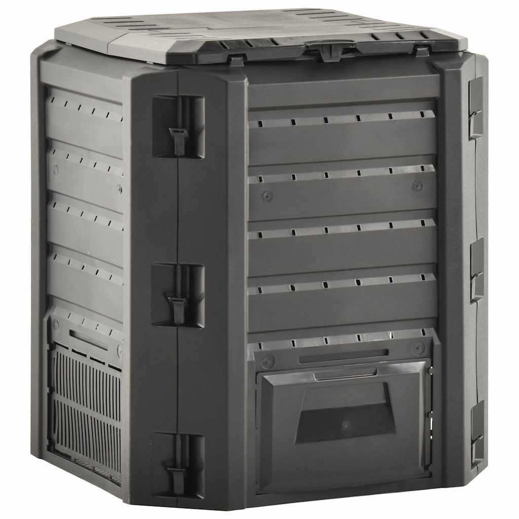 Garden Composter Black 380 l