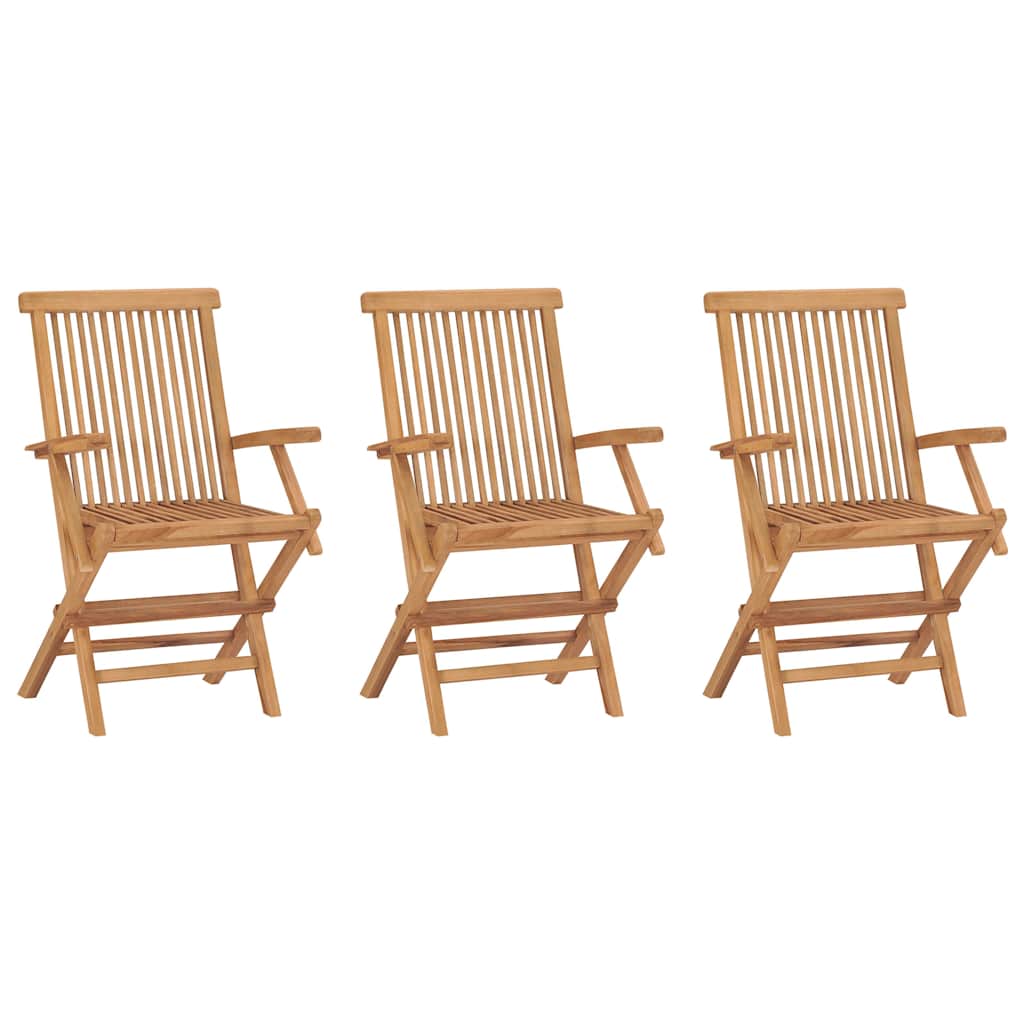 Folding Chairs Solid Teak Wood 3