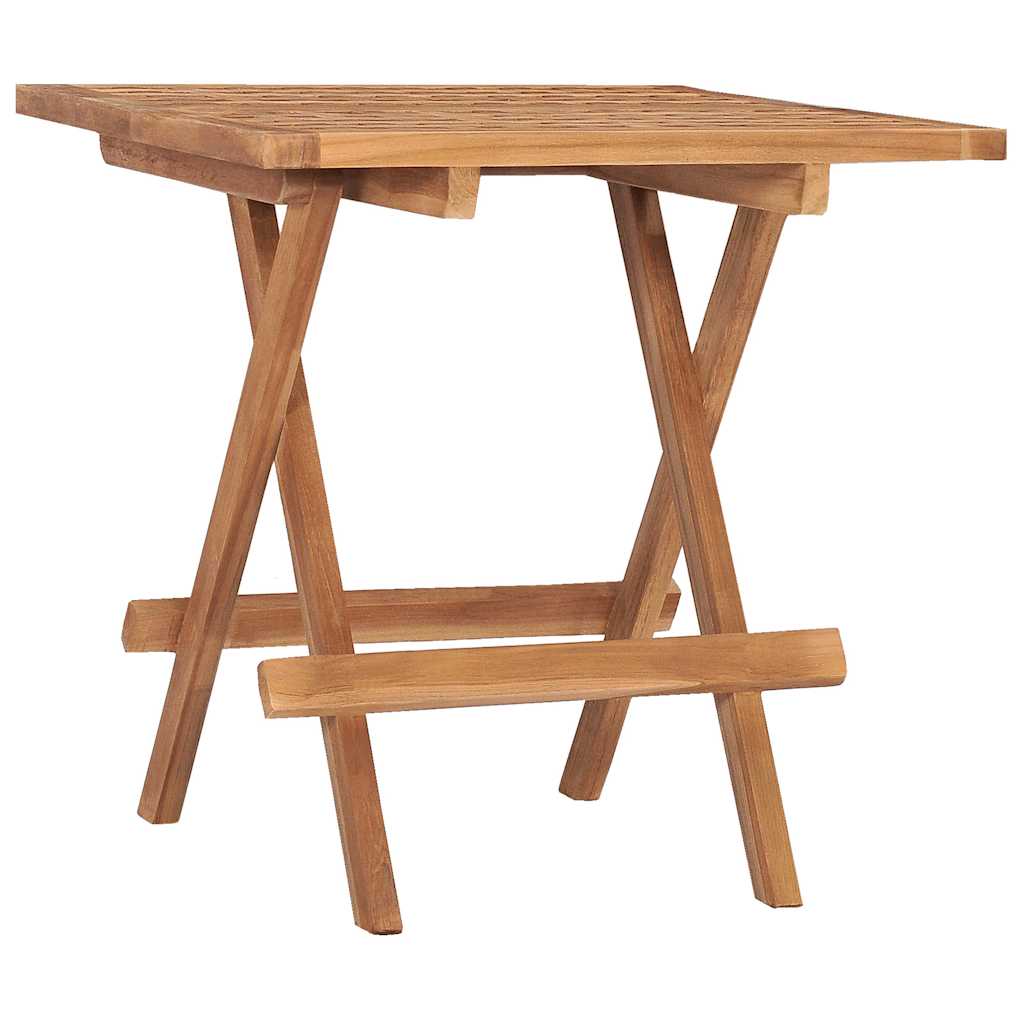 315454 vidaXL Folding Garden Table 50x50x50 cm Solid Teak Wood 1