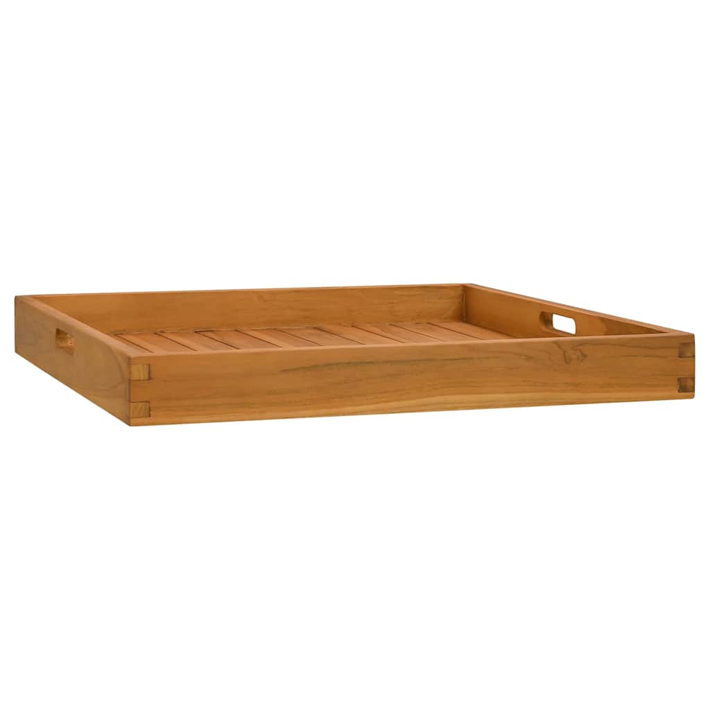 Serving Tray Solid Teak Wood 60 cm 60 cm