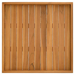 vidaXL Serving Tray 60x60 cm Solid Teak Wood 5
