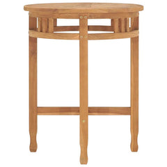 315463 vidaXL Bistro Table Ø60x75,5 cm Solid Teak Wood 2