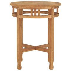 315463 vidaXL Bistro Table Ø60x75,5 cm Solid Teak Wood 3