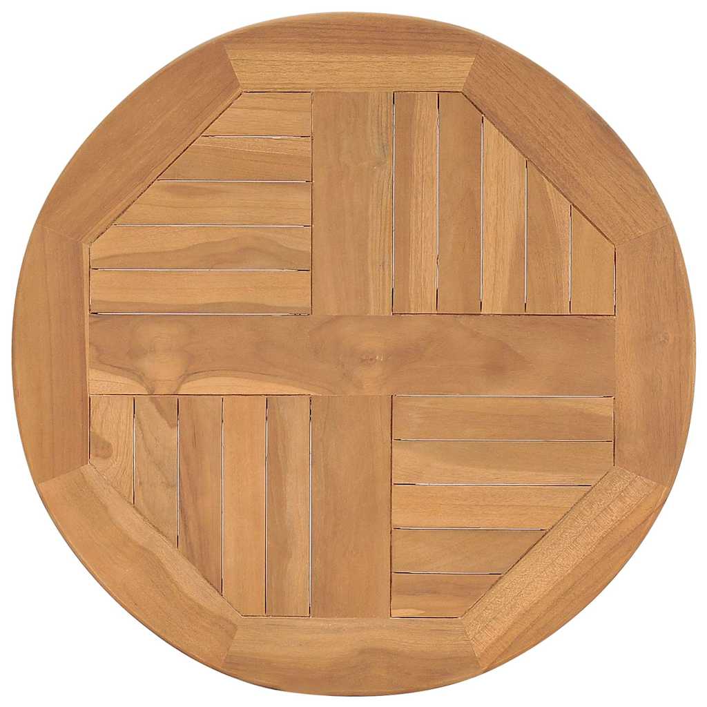 315463 vidaXL Bistro Table Ø60x75,5 cm Solid Teak Wood 4