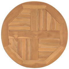 315463 vidaXL Bistro Table Ø60x75,5 cm Solid Teak Wood 4