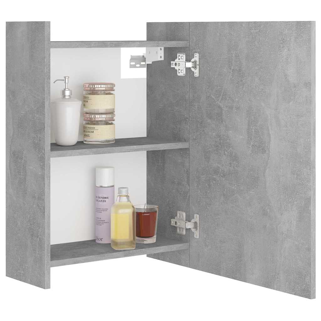 vidaXL Mirror Cabinet | Concrete grey | Engineered wood, acrylic | Medium 4