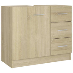 vidaXL Sink Cabinet | Sonoma Oak | Engineered Wood | 63x30x54 cm | Storage 2