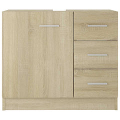 vidaXL Sink Cabinet | Sonoma Oak | Engineered Wood | 63x30x54 cm | Storage 5