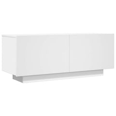 vidaXL TV Cabinet White 100x35x40 cm Engineered Wood 2