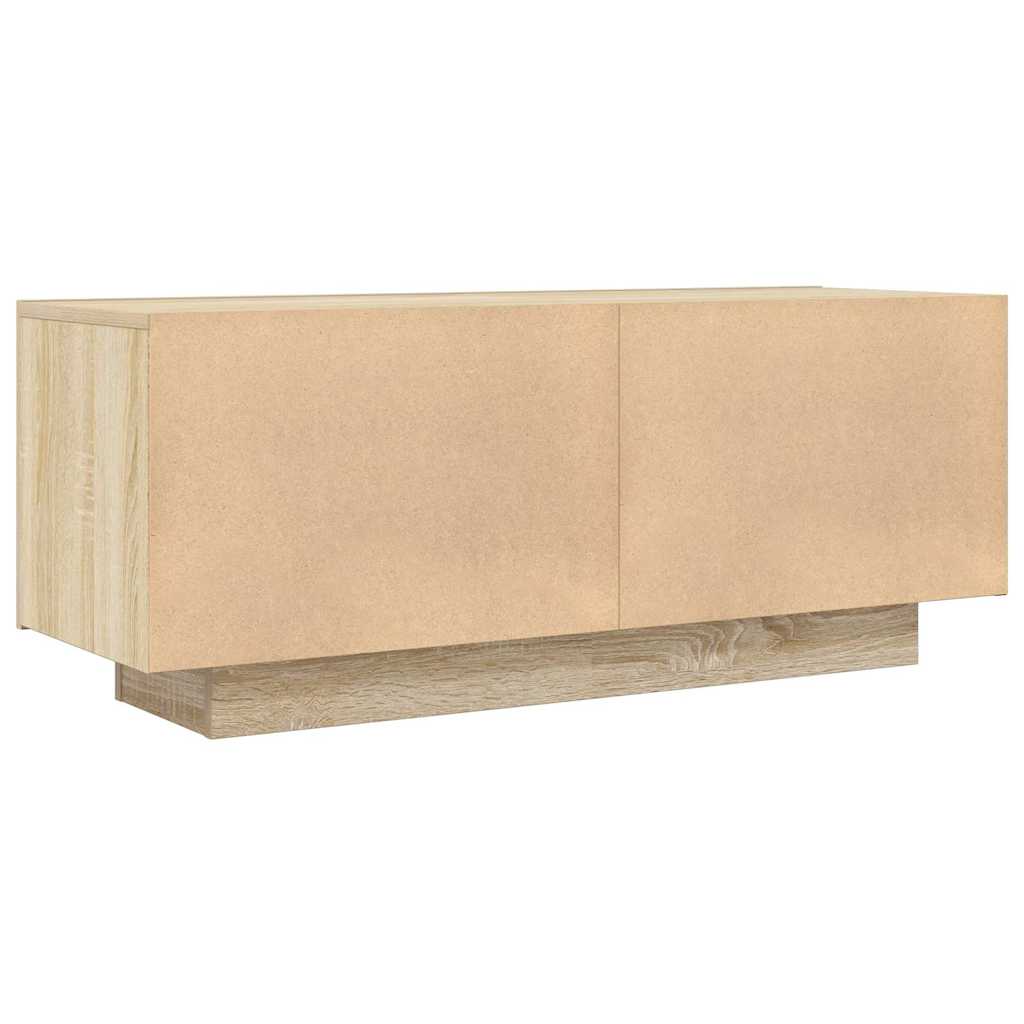 vidaXL TV Cabinet Sonoma Oak 100x35x40 cm Engineered Wood 5