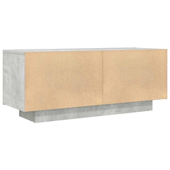 vidaXL TV Cabinet Concrete Grey 100x35x40 cm Engineered Wood 5